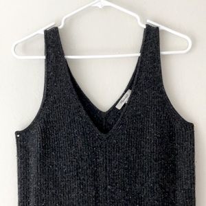 Madewell Sweater Jumpsuit - Dark Heather Grey